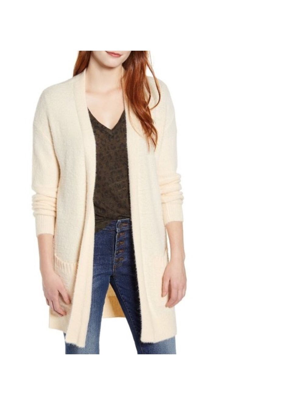 Caslon Fluffy Cardigan